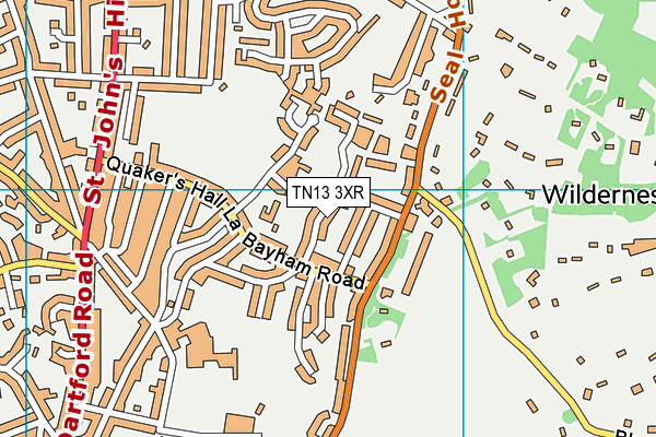 TN13 3XR map - OS VectorMap District (Ordnance Survey) TN13 3XR map - OS VectorMap District (Ordnance Survey)