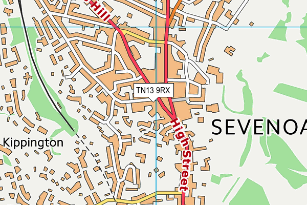 TN13 9RX map - OS VectorMap District (Ordnance Survey) TN13 9RX map - OS VectorMap District (Ordnance Survey)