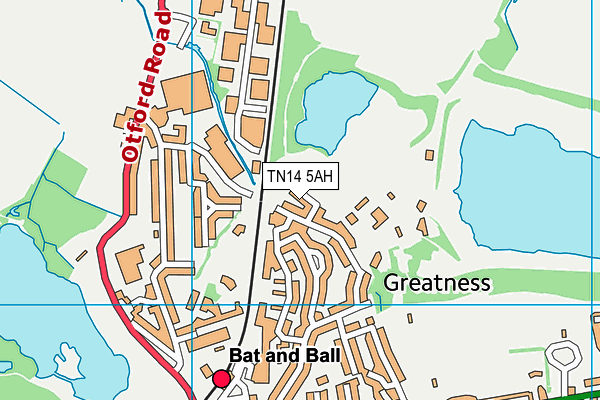 TN14 5AH map - OS VectorMap District (Ordnance Survey) TN14 5AH map - OS VectorMap District (Ordnance Survey)