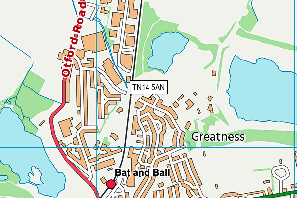 TN14 5AN map - OS VectorMap District (Ordnance Survey) TN14 5AN map - OS VectorMap District (Ordnance Survey)