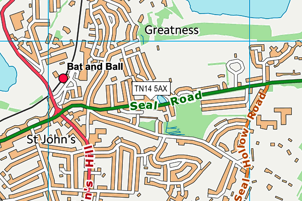 TN14 5AX map - OS VectorMap District (Ordnance Survey) TN14 5AX map - OS VectorMap District (Ordnance Survey)