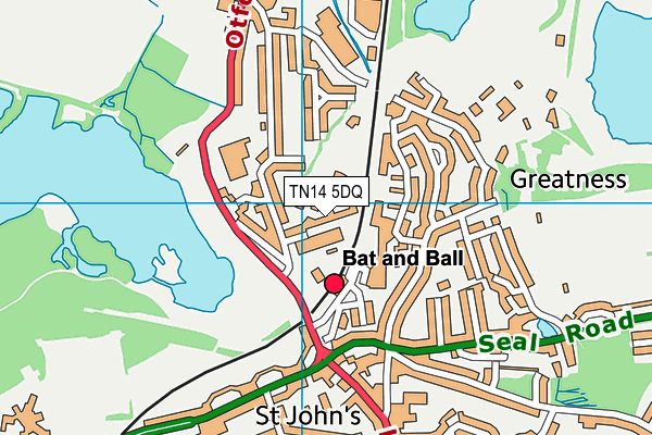 TN14 5DQ map - OS VectorMap District (Ordnance Survey) TN14 5DQ map - OS VectorMap District (Ordnance Survey)