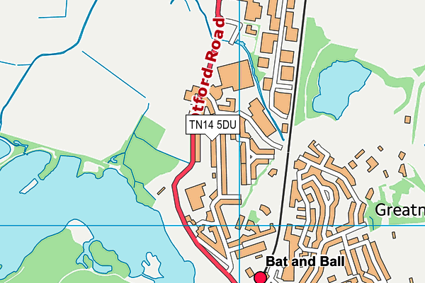 TN14 5DU map - OS VectorMap District (Ordnance Survey) TN14 5DU map - OS VectorMap District (Ordnance Survey)