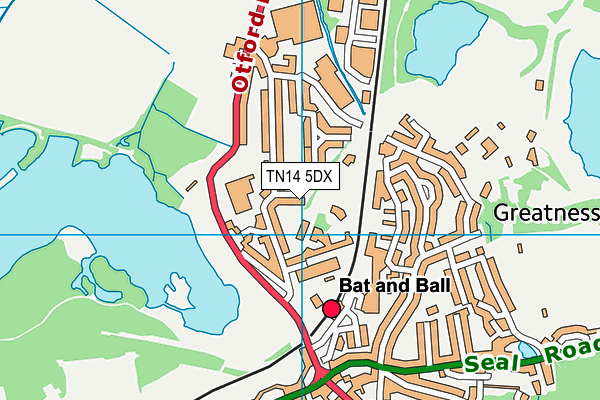 TN14 5DX map - OS VectorMap District (Ordnance Survey) TN14 5DX map - OS VectorMap District (Ordnance Survey)