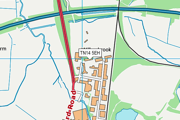 TN14 5EH map - OS VectorMap District (Ordnance Survey) TN14 5EH map - OS VectorMap District (Ordnance Survey)