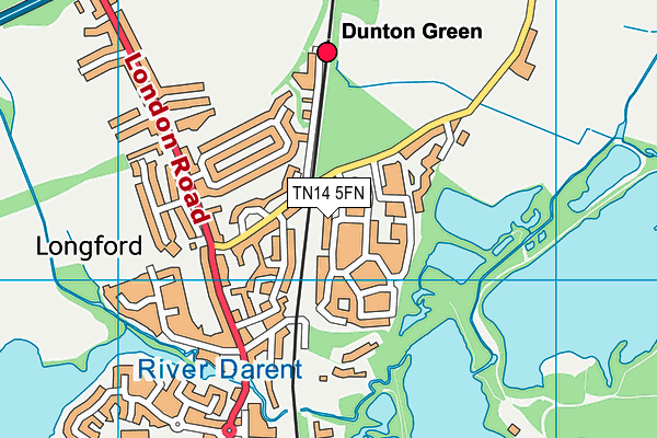 TN14 5FN map - OS VectorMap District (Ordnance Survey) TN14 5FN map - OS VectorMap District (Ordnance Survey)