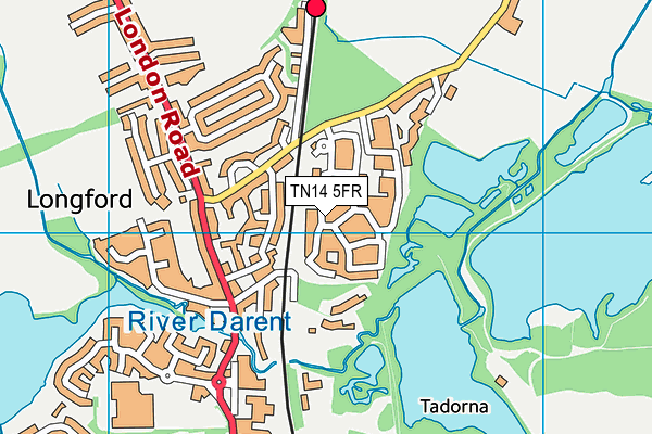 TN14 5FR map - OS VectorMap District (Ordnance Survey) TN14 5FR map - OS VectorMap District (Ordnance Survey)