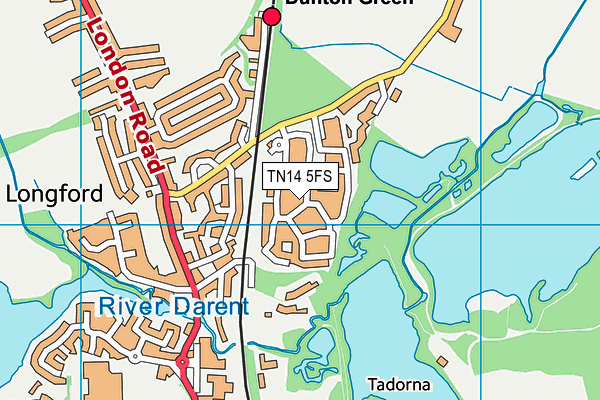 TN14 5FS map - OS VectorMap District (Ordnance Survey) TN14 5FS map - OS VectorMap District (Ordnance Survey)
