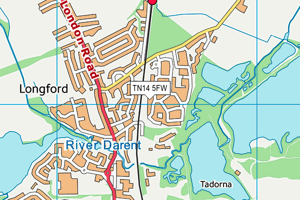 TN14 5FW map - OS VectorMap District (Ordnance Survey) TN14 5FW map - OS VectorMap District (Ordnance Survey)