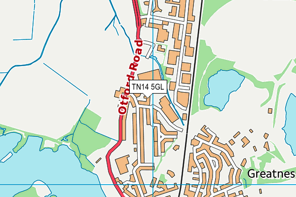 TN14 5GL map - OS VectorMap District (Ordnance Survey) TN14 5GL map - OS VectorMap District (Ordnance Survey)