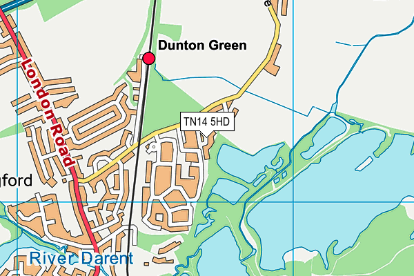 TN14 5HD map - OS VectorMap District (Ordnance Survey)