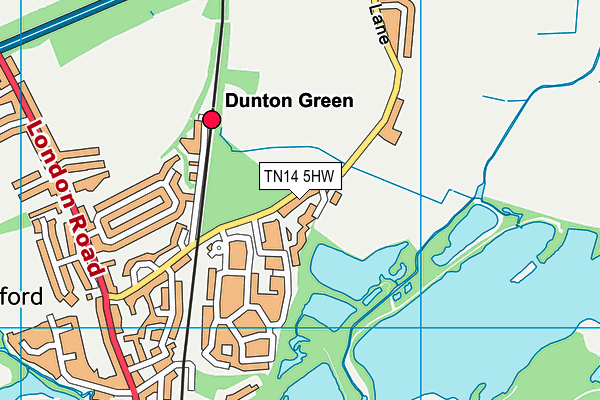 TN14 5HW map - OS VectorMap District (Ordnance Survey) TN14 5HW map - OS VectorMap District (Ordnance Survey)