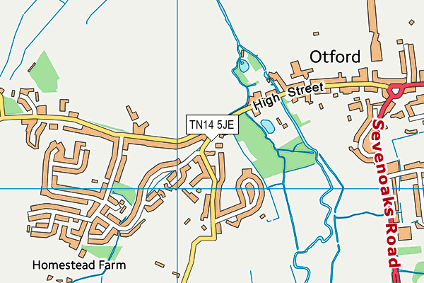 TN14 5JE map - OS VectorMap District (Ordnance Survey) TN14 5JE map - OS VectorMap District (Ordnance Survey)