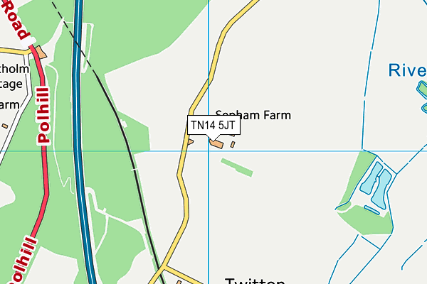 TN14 5JT map - OS VectorMap District (Ordnance Survey) TN14 5JT map - OS VectorMap District (Ordnance Survey)