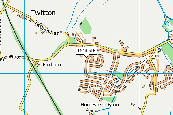 TN14 5LE map - OS VectorMap District (Ordnance Survey) TN14 5LE map - OS VectorMap District (Ordnance Survey)