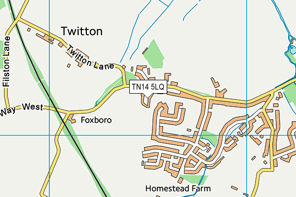 TN14 5LQ map - OS VectorMap District (Ordnance Survey) TN14 5LQ map - OS VectorMap District (Ordnance Survey)