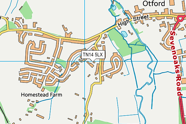 TN14 5LX map - OS VectorMap District (Ordnance Survey) TN14 5LX map - OS VectorMap District (Ordnance Survey)