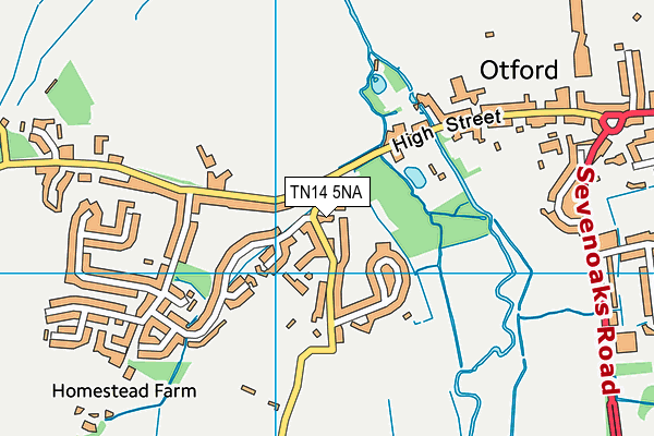 TN14 5NA map - OS VectorMap District (Ordnance Survey) TN14 5NA map - OS VectorMap District (Ordnance Survey)
