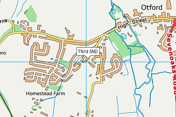 TN14 5ND map - OS VectorMap District (Ordnance Survey) TN14 5ND map - OS VectorMap District (Ordnance Survey)