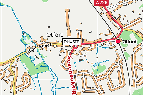 TN14 5PE map - OS VectorMap District (Ordnance Survey) TN14 5PE map - OS VectorMap District (Ordnance Survey)