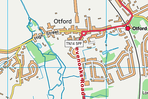 TN14 5PF map - OS VectorMap District (Ordnance Survey) TN14 5PF map - OS VectorMap District (Ordnance Survey)