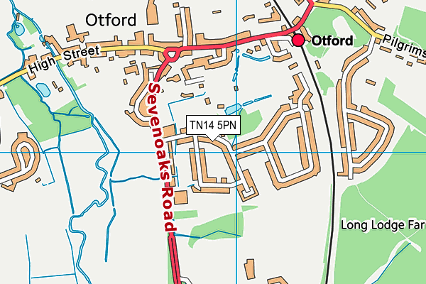 TN14 5PN map - OS VectorMap District (Ordnance Survey) TN14 5PN map - OS VectorMap District (Ordnance Survey)