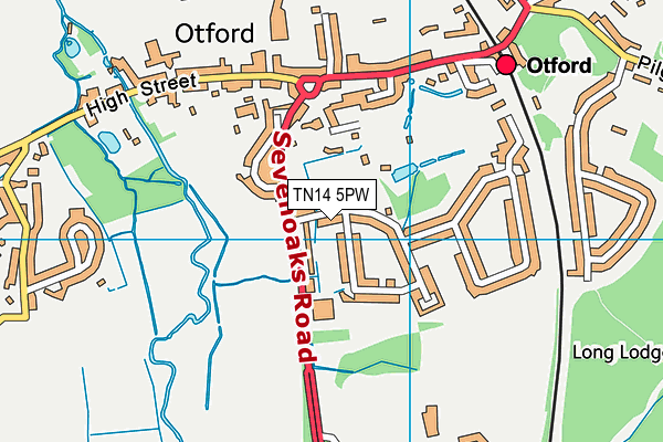 TN14 5PW map - OS VectorMap District (Ordnance Survey) TN14 5PW map - OS VectorMap District (Ordnance Survey)