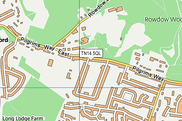TN14 5QL map - OS VectorMap District (Ordnance Survey) TN14 5QL map - OS VectorMap District (Ordnance Survey)