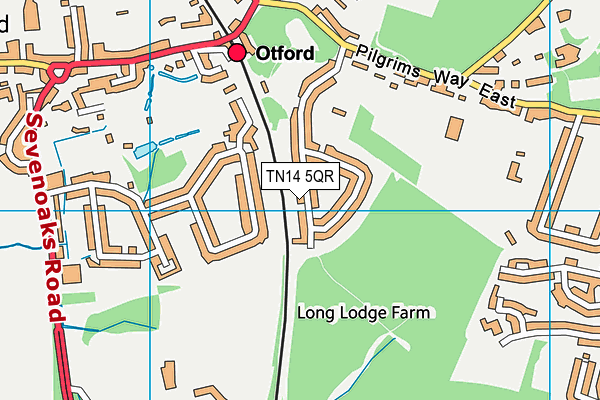 TN14 5QR map - OS VectorMap District (Ordnance Survey) TN14 5QR map - OS VectorMap District (Ordnance Survey)