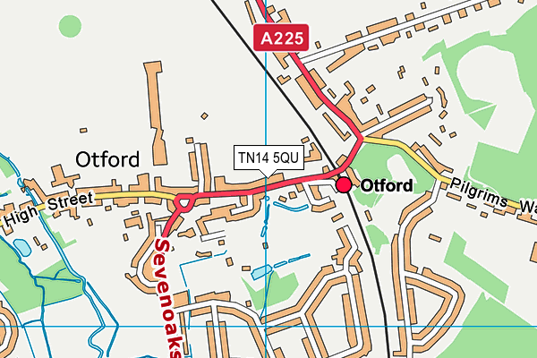TN14 5QU map - OS VectorMap District (Ordnance Survey)