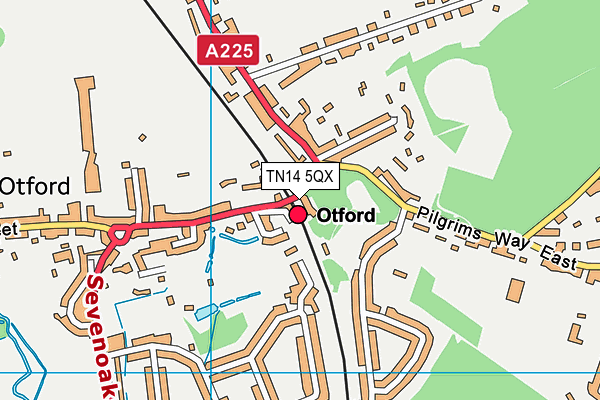 TN14 5QX map - OS VectorMap District (Ordnance Survey) TN14 5QX map - OS VectorMap District (Ordnance Survey)