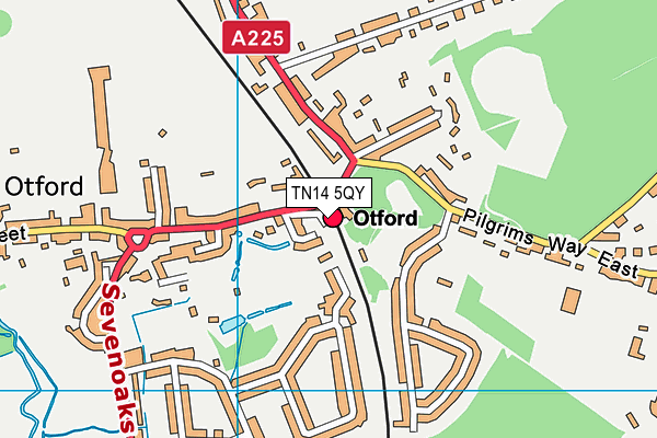 TN14 5QY map - OS VectorMap District (Ordnance Survey)