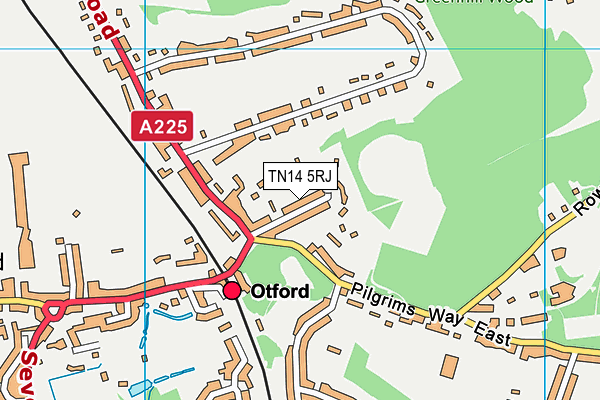 TN14 5RJ map - OS VectorMap District (Ordnance Survey) TN14 5RJ map - OS VectorMap District (Ordnance Survey)