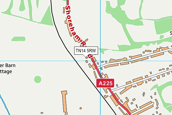 TN14 5RW map - OS VectorMap District (Ordnance Survey) TN14 5RW map - OS VectorMap District (Ordnance Survey)