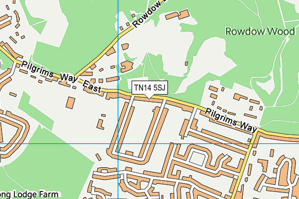 TN14 5SJ map - OS VectorMap District (Ordnance Survey) TN14 5SJ map - OS VectorMap District (Ordnance Survey)