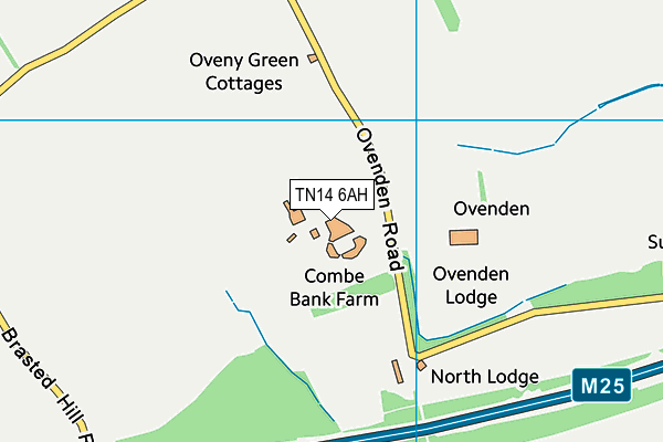 TN14 6AH map - OS VectorMap District (Ordnance Survey) TN14 6AH map - OS VectorMap District (Ordnance Survey)