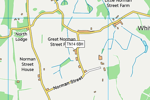 TN14 6BH map - OS VectorMap District (Ordnance Survey) TN14 6BH map - OS VectorMap District (Ordnance Survey)