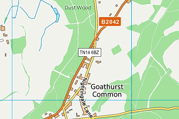 TN14 6BZ map - OS VectorMap District (Ordnance Survey) TN14 6BZ map - OS VectorMap District (Ordnance Survey)