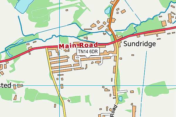 TN14 6DR map - OS VectorMap District (Ordnance Survey) TN14 6DR map - OS VectorMap District (Ordnance Survey)