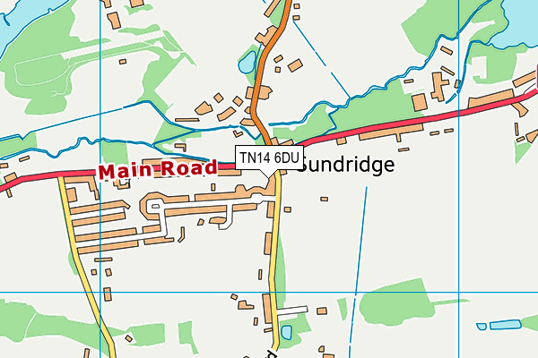 TN14 6DU map - OS VectorMap District (Ordnance Survey) TN14 6DU map - OS VectorMap District (Ordnance Survey)