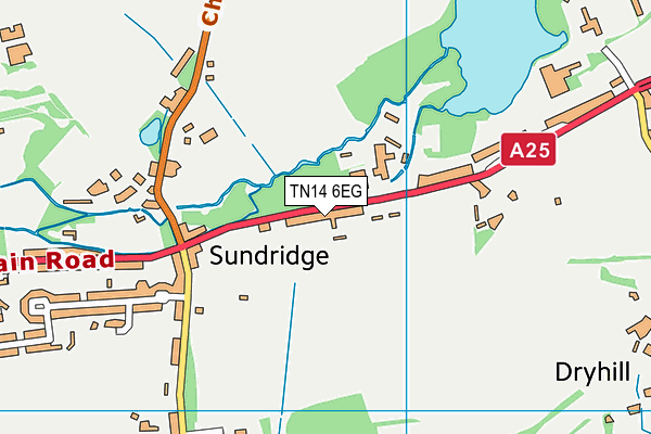 TN14 6EG map - OS VectorMap District (Ordnance Survey) TN14 6EG map - OS VectorMap District (Ordnance Survey)