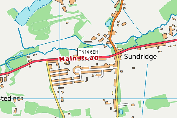 TN14 6EH map - OS VectorMap District (Ordnance Survey) TN14 6EH map - OS VectorMap District (Ordnance Survey)