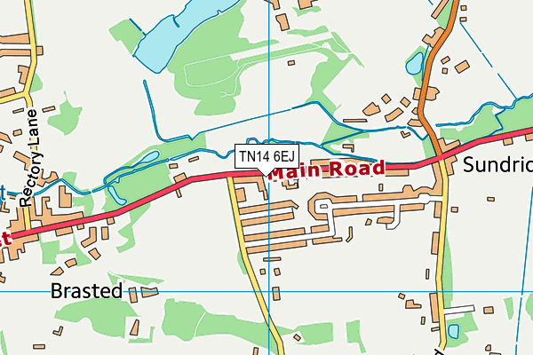 TN14 6EJ map - OS VectorMap District (Ordnance Survey) TN14 6EJ map - OS VectorMap District (Ordnance Survey)