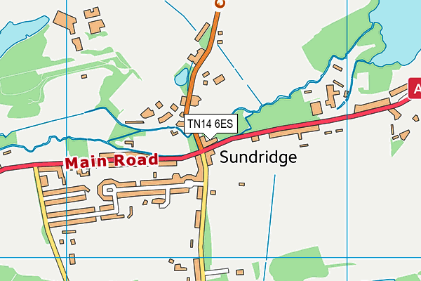 TN14 6ES map - OS VectorMap District (Ordnance Survey) TN14 6ES map - OS VectorMap District (Ordnance Survey)