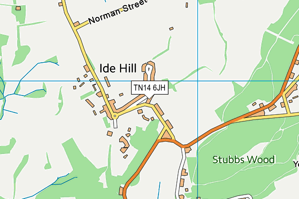 TN14 6JH map - OS VectorMap District (Ordnance Survey)