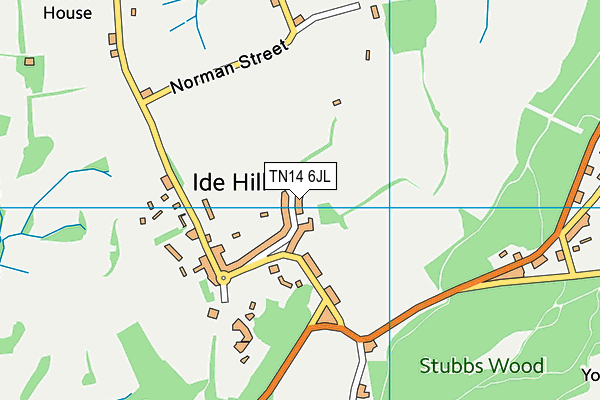 TN14 6JL map - OS VectorMap District (Ordnance Survey)