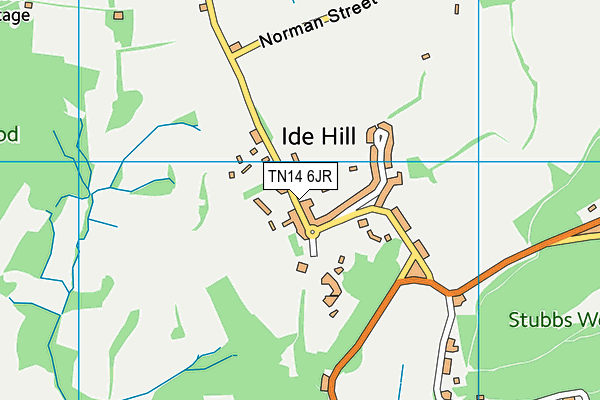 TN14 6JR map - OS VectorMap District (Ordnance Survey)