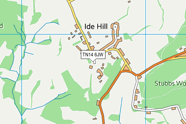 TN14 6JW map - OS VectorMap District (Ordnance Survey) TN14 6JW map - OS VectorMap District (Ordnance Survey)