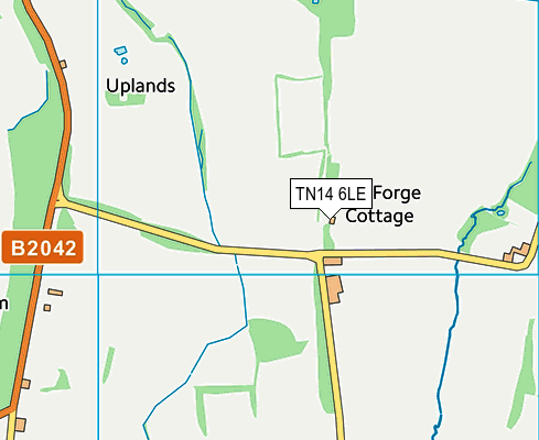 TN14 6LE map - OS VectorMap District (Ordnance Survey)
