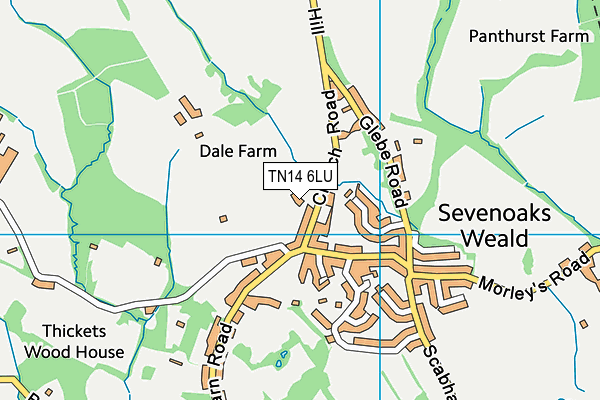 TN14 6LU map - OS VectorMap District (Ordnance Survey)